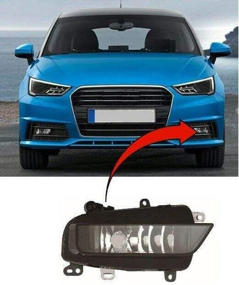Fits Audi A1 Hatchback 2015-2018 Fog Light Lamp Passenger Side Not S-Line - tradevehicleparts.co.uk