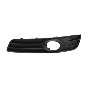 Fits Audi A3 2008-2012 Front Bumper Fog Grille Black Textured Passenger Side With Hole Not For S-Line