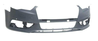 Fits Audi A3 2012-2016 Front Bumper Primed With 2 Sensor Holes & Washer Holes Standard Models - tradevehicleparts.co.uk
