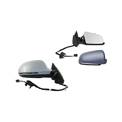 Fits Audi A3/S3 3Door 2008-2010 Door Wing Mirror Electric Heated Primed Cover Power Fold Driver Side - tradevehicleparts.co.uk