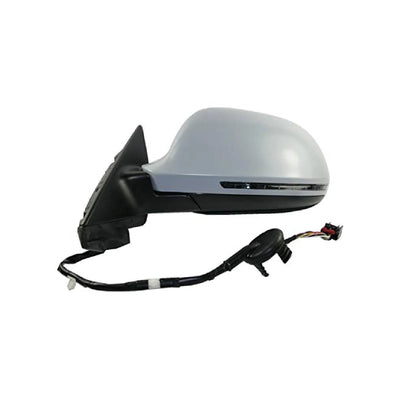 Fits Audi A3/S3 5Door 2008-2010 Door Wing Mirror Heated Electric With Lamp 8Pin Primed Passenger Side - tradevehicleparts.co.uk