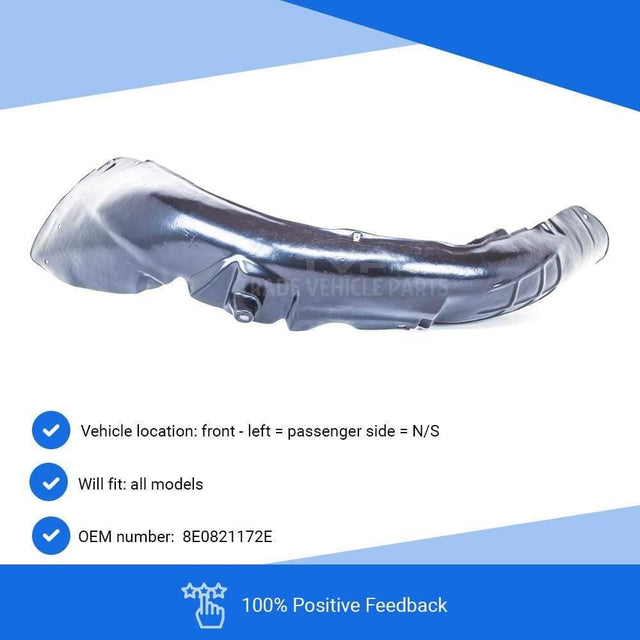 Fits Audi A4 2005-2008 Front Wing Arch Liner Splash Guard Passenger Side  - image 4