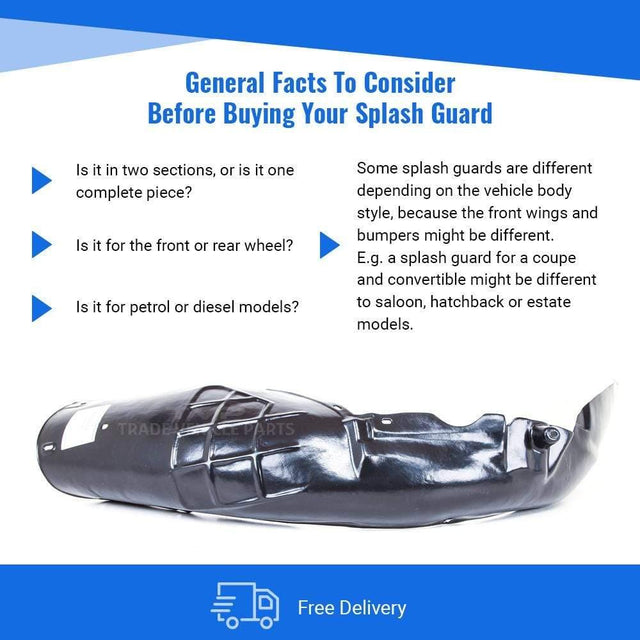 Fits Audi A4 2005-2008 Front Wing Arch Liner Splash Guard Passenger Side  - image 5
