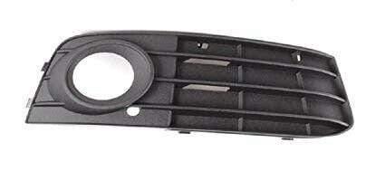 Fits Audi A4 2008-2012 Front Bumper Fog Grille Black With Fog Hole Without Chrome Trim Driver Side - image 2