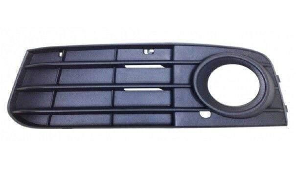 Fits Audi A4 2008-2012 Front Bumper Fog Grille Black With Fog Hole Without Chrome Trim Passenger Side - image 2