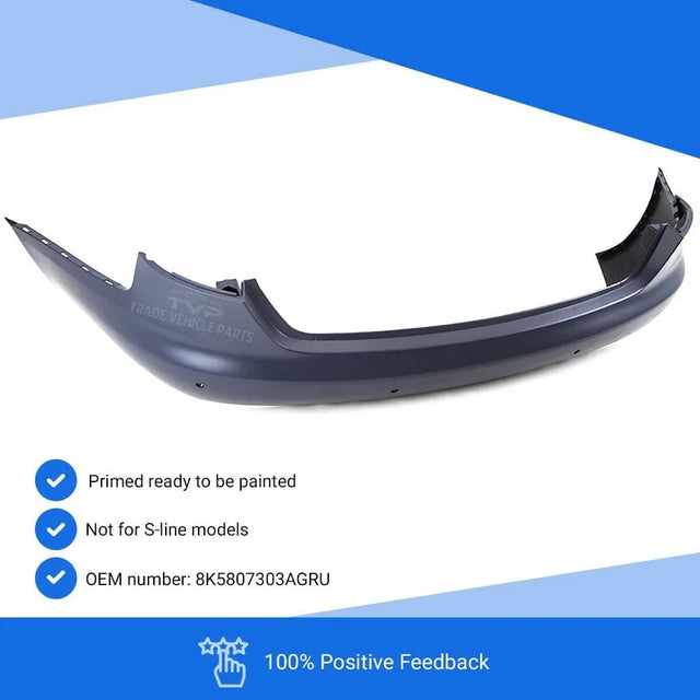 Fits Audi A4 2008-2012 Saloon Rear Bumper Primed With Pdc Not S-Line Models - image 4