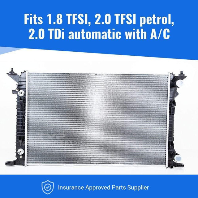 Fits Audi A5/S5 2007-2017 Radiator (1.8 Tfsi ,2.0 Tfsi Petrol)(2.0 Tdi) (Automatic) (With Ac) - image 3