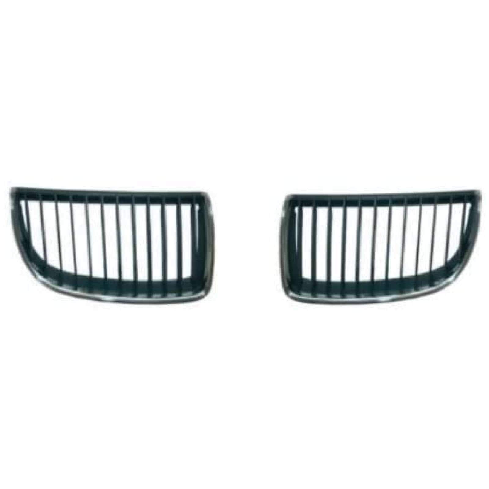 BM2169 BMW 3 E90 E91 Sln & Est 2005 2008 Pair-Left & Right Kidney Grille Black & Chrome
