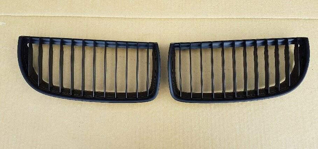 Fits BMW 3 E90 E91 Saloon Estate 2005-2008 Kidney Grille Pair Left & Right Mat Black - image 2