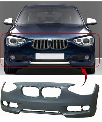 Fits BMW 1 Series F20 2011-2015 Front Bumper Primed - tradevehicleparts.co.uk