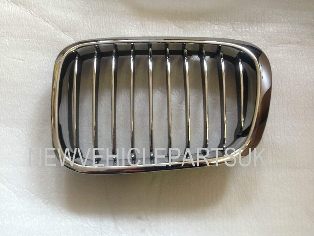 Fits BMW 3 Series E46 1998-2001 Front Bumper Grille Chrome/Black 4 Door Passenger Side - image 3