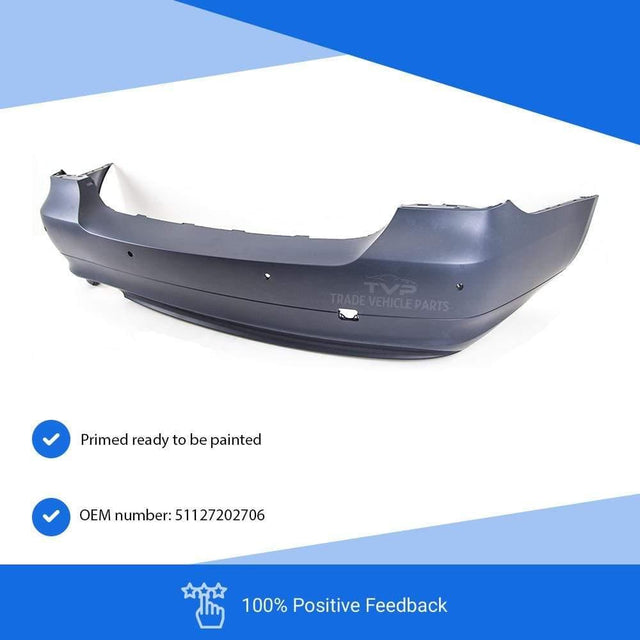Fits BMW 3 Series E90 Saloon 2009-2012 Rear Bumper Primed With Pdc - image 3