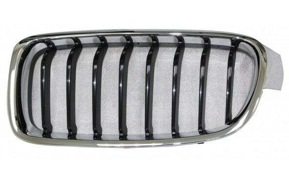 BM5030A BMW 3 F31 Estate 2012- Kidney Grille Black & Chrome Sport 8 Slats Passenger Side