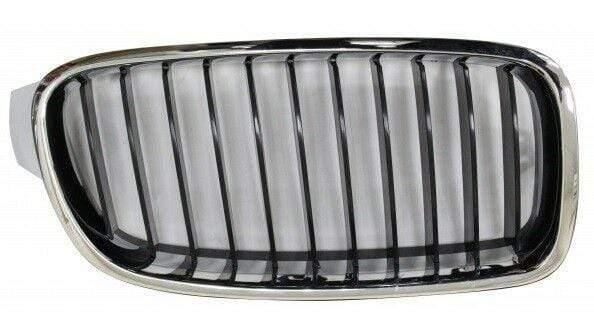 Fits BMW 3 F30 Saloon 2012- Kidney Grille Black & Chrome Luxury Driver Side - image 2