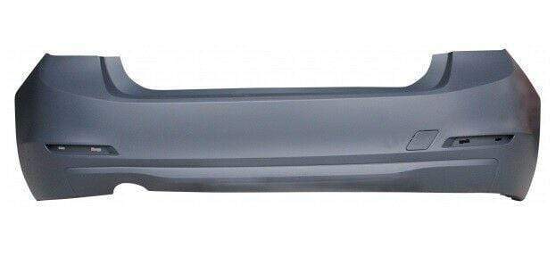 BM5059 BMW 3 Series F30 2012-2015 Rear Bumper Primed Single Exhaust Pipe No Pdc Standard