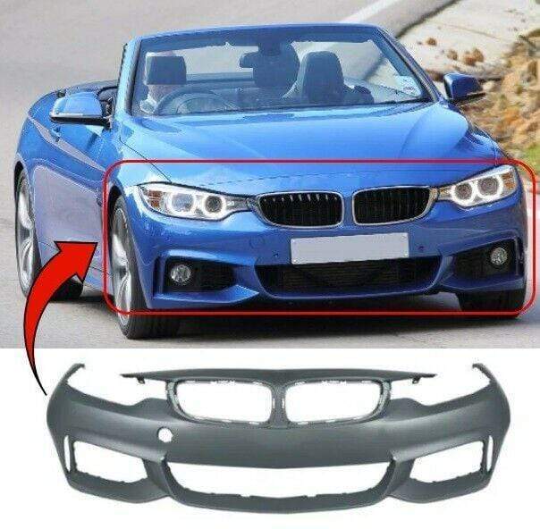 BM5072C BMW 4 Series F33 Cabrio 2014- Front Bumper Primed M-Sport