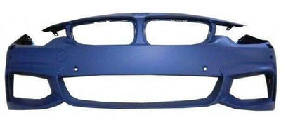 Fits BMW 4 Series F32 Coupe 2013- Front Bumper Primed M-Sport Pdc And Washer Holes - tradevehicleparts.co.uk