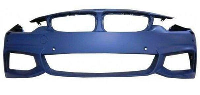 Fits BMW 4 Series F33 Cabrio 2014- Front Bumper Primed M-Sport Pdc And Washer Holes - tradevehicleparts.co.uk