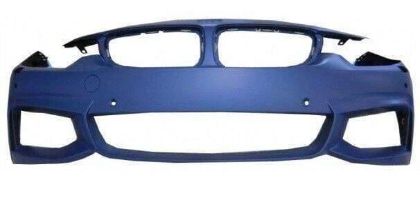 Fits BMW 4 F36 Gran Coupe 2014- Front Bumper Primed M-Sport Pdc And Washer Holes - image 2
