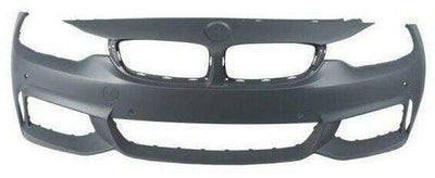 Fits BMW 4 F36 Gran Coupe 2014-2020 Front Bumper Primed M-Sport Models Only With Sensor Holes - tradevehicleparts.co.uk