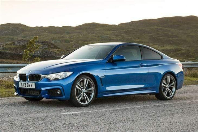 Fits BMW 4 F32 Coupe 2013- Rear Bumper Spoiler Single Exhaust Hole Twin Pipe M-Sport - image 2