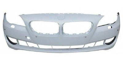Fits BMW 5 F10 Saloon 2010-2013 Front Bumper Primed With Sensor And Washer Holes - tradevehicleparts.co.uk