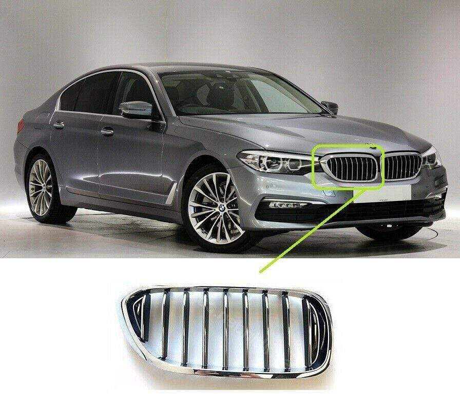 BM5130A BMW 5 Series G31 2017- Kidney Grille All Chrome Driver Side