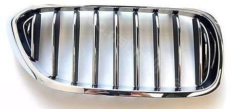 Fits BMW 5 Series G30 2017- Kidney Grille All Chrome Driver Side - image 2