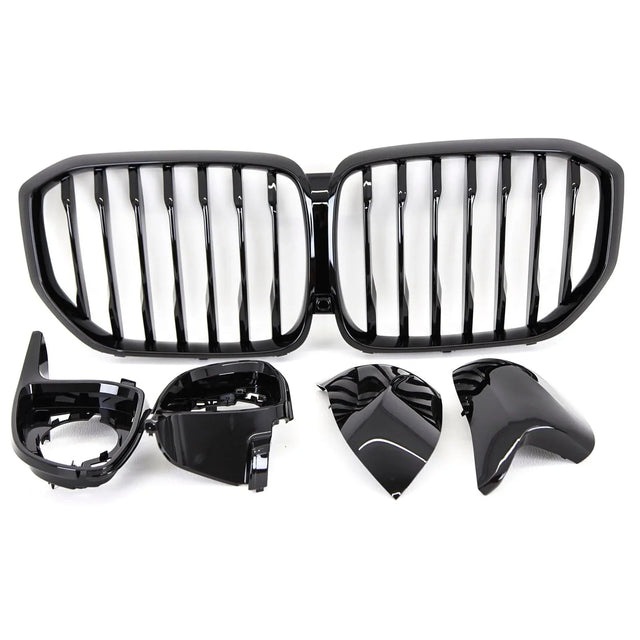 Fits BMW X5 G05 Aero Body Kit Front Splitter Side Skirts Rear Diffuser Carbon Look - image 4