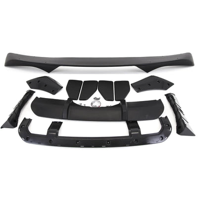Fits BMW X5 F15 M Performance Style Aero Body Kit Front Lip Rear Diffuser Mat Black - tradevehicleparts.co.uk