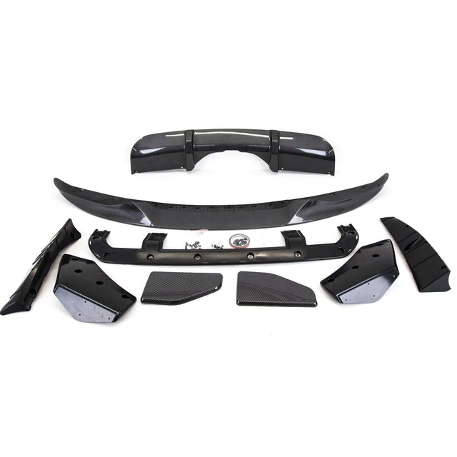 Fits BMW X5 F15 Aero Body Kit Front Lip Rear Diffuser Carbon Look - image 2