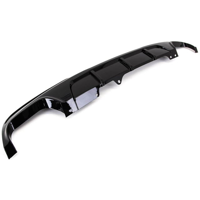 Fits BMW 5 F10 F11 Rear Bumper Diffuser Splitter Quad Exhaust Gloss Black - image 4