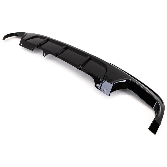 Fits BMW 5 F10 F11 Rear Bumper Diffuser Splitter Quad Exhaust Gloss Black - image 3