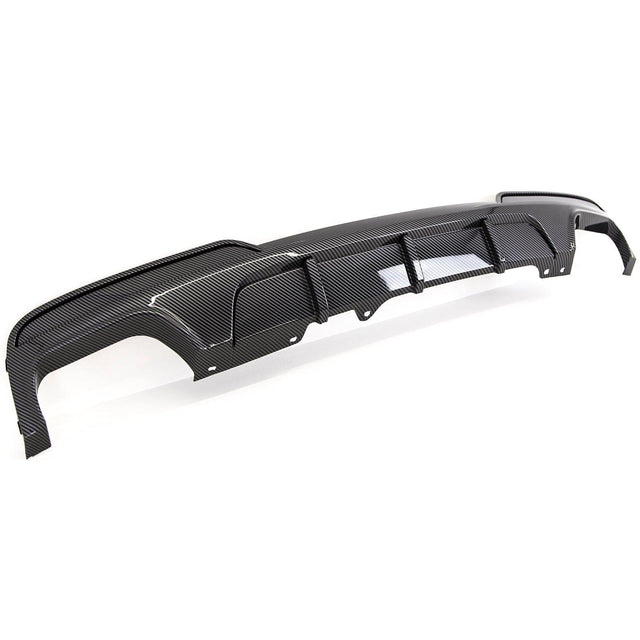 Fits BMW 5 F10 F11 Rear Bumper Diffuser Splitter Quad Exhaust Carbon Look New - image 3