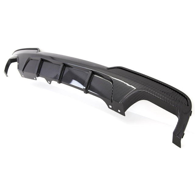 Fits BMW 5 F10 F11 Rear Bumper Diffuser Splitter Quad Exhaust Carbon Look New - image 4