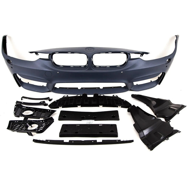 Fits BMW 3 Series F30 F31 Front Bumper Lower With Pdc & Washer Holes Holes & Fog Grilles - image 3