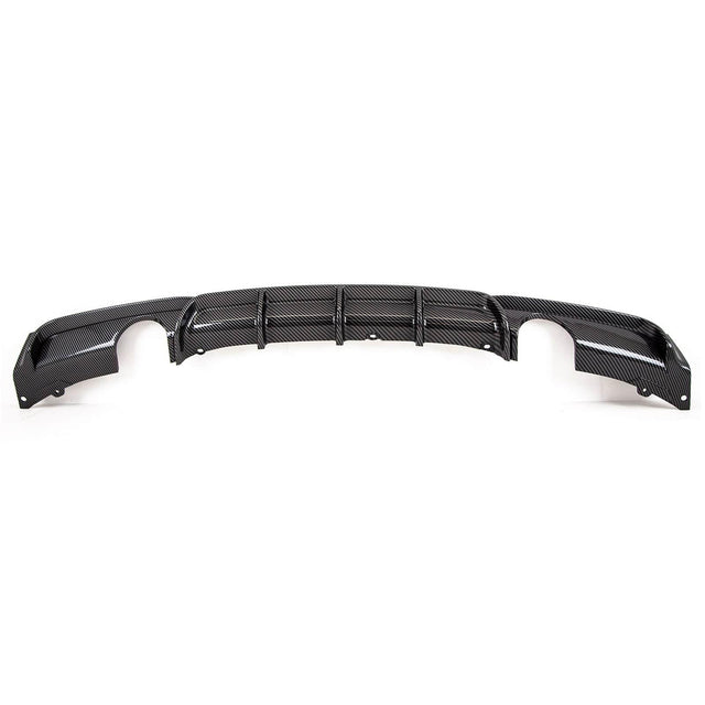 Fits BMW 3 Series F30 F31 Rear Bumper Diffuser Dual Exhaust Carbon Look - image 2