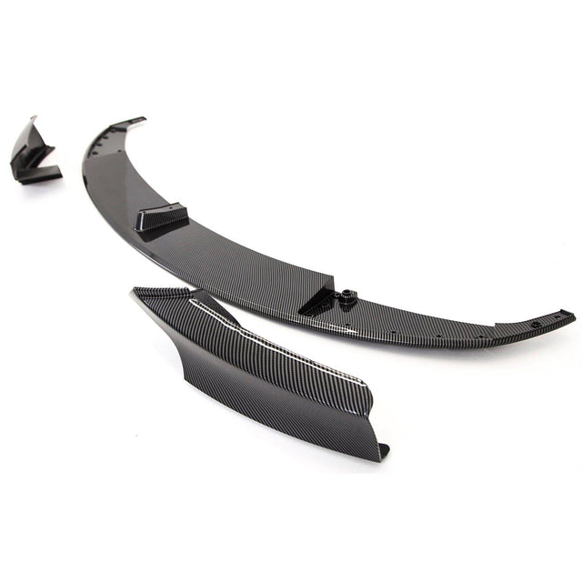 Fits BMW 3 F30 F31 Front Diffuser Splitter Lip Spoiler Carbon Look New - image 3