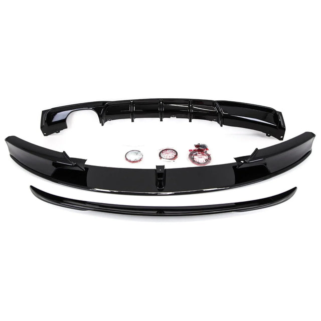 Fits BMW 3 F30 Body Kit Splitter Rear Diffuser Spoiler Side Skirt Gloss - image 2