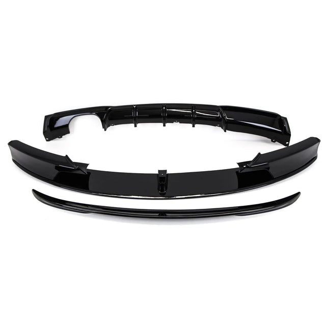 Fits BMW 3 F30 Body Kit Splitter Rear Diffuser Spoiler Side Skirt Gloss - image 3