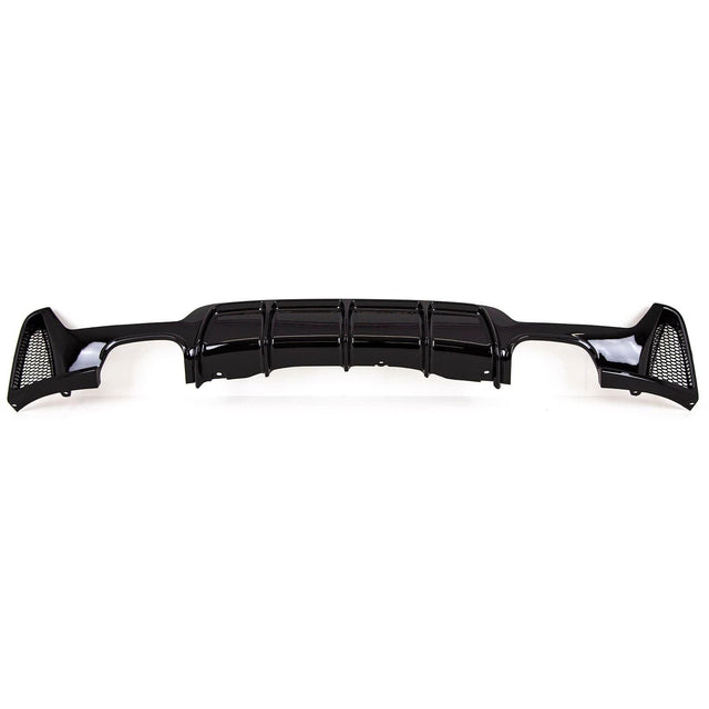 Fits BMW 4 Series F32 F33 F36 Rear Diffuser Quad Exhaust Gloss Black - image 2