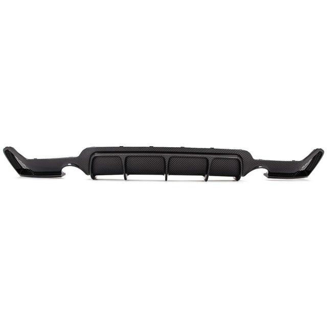 Fits BMW 4 F32 F33 F36 Rear Bumper Diffuser Dual Exhaust Carbon Look - image 5