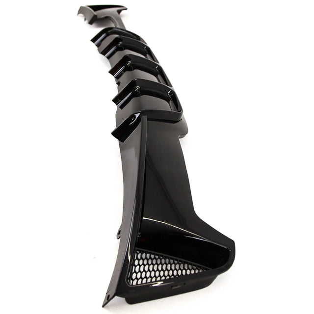 Fits BMW 4 Series F32 F33 F36 Rear Diffuser M Performance Style Twin Exhaust Gloss Black - image 3