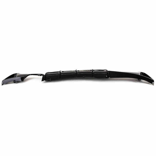 Fits BMW 4 Series F32 F33 F36 Rear Diffuser M Performance Style Twin Exhaust Gloss Black - image 6
