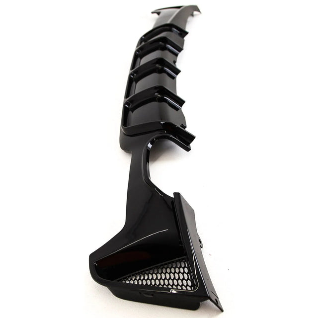 Fits BMW 4 Series F32 F33 F36 Rear Diffuser M Performance Style Twin Exhaust Gloss Black - image 4