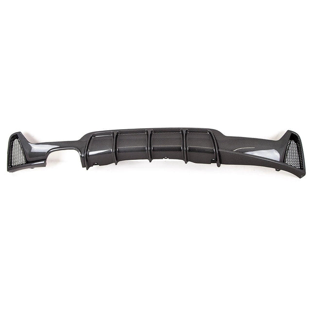 Fits BMW 4 Series F32 F33 F36 Rear Diffuser Twin Exhaust Carbon Look - image 2