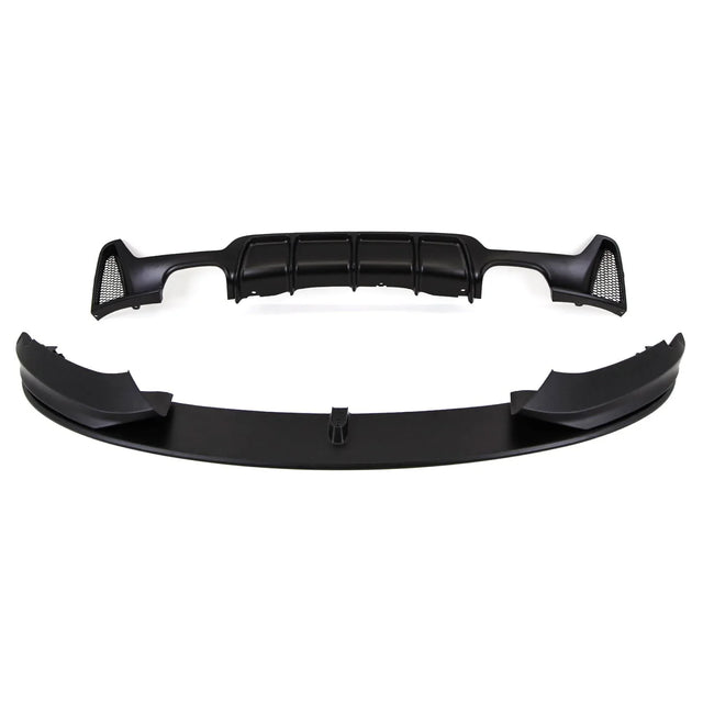 Fits BMW 4 Series F32 F33 F36 Body Kit Front Lip Diffuser Side Skirt Mat Black - image 4