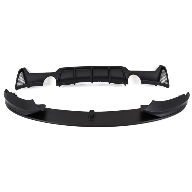 Fits BMW 4 Series F32 F33 F36 Body Kit Front Lip Side Skirt Diffuser Mat Black - image 3