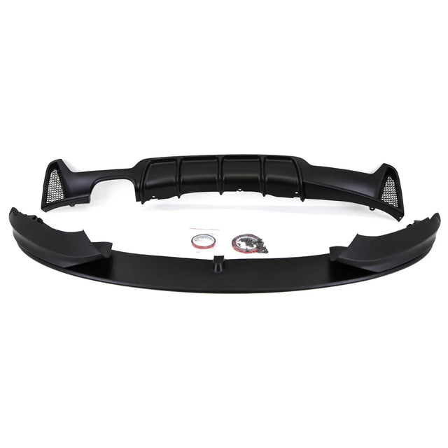 Fits BMW 4 Series F32 F33 F36 Body Kit Front Splitter Side Skirt Diffuser Mat Black - image 2