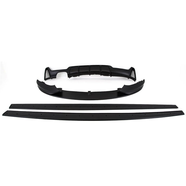 Fits BMW 4 Series F32 F33 F36 Body Kit Front Splitter Side Skirt Diffuser Mat Black - image 3